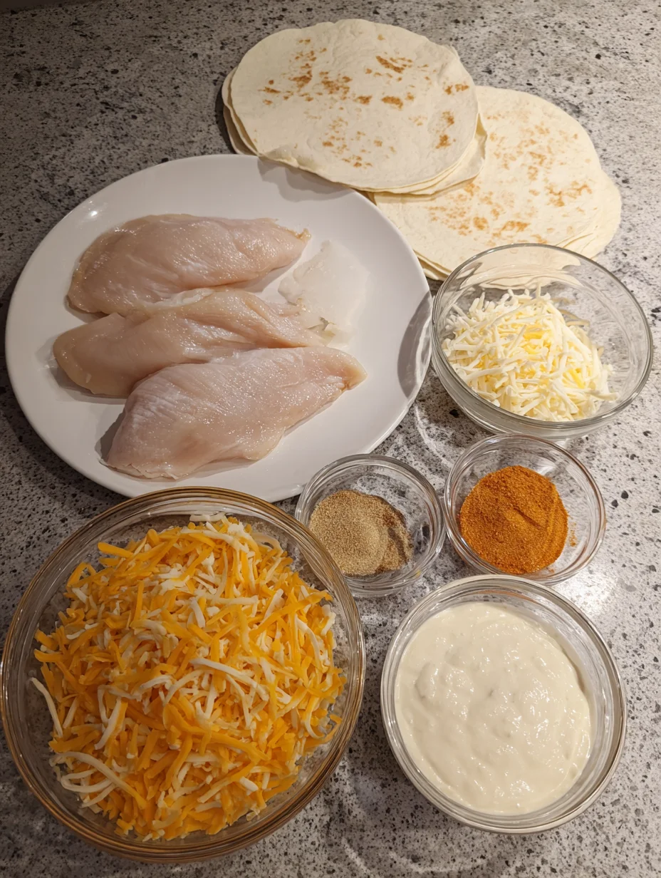 Cheesy Chicken Garlic Wraps