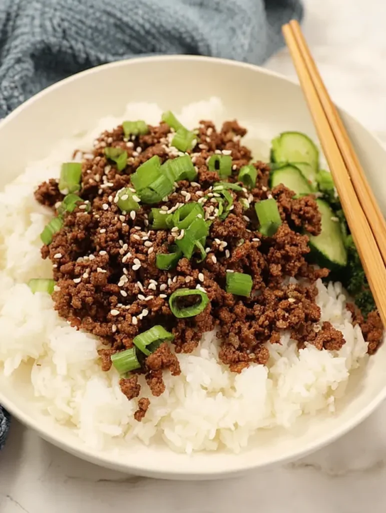Korean Ground Beef Bowl (25-Minutes)