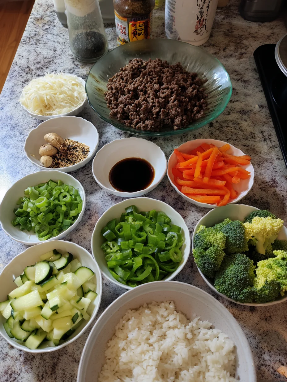 Korean Ground Beef Bowl
