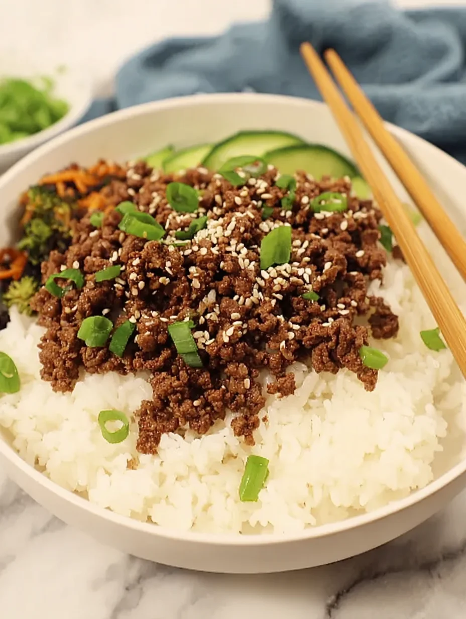 Korean Ground Beef Bowl