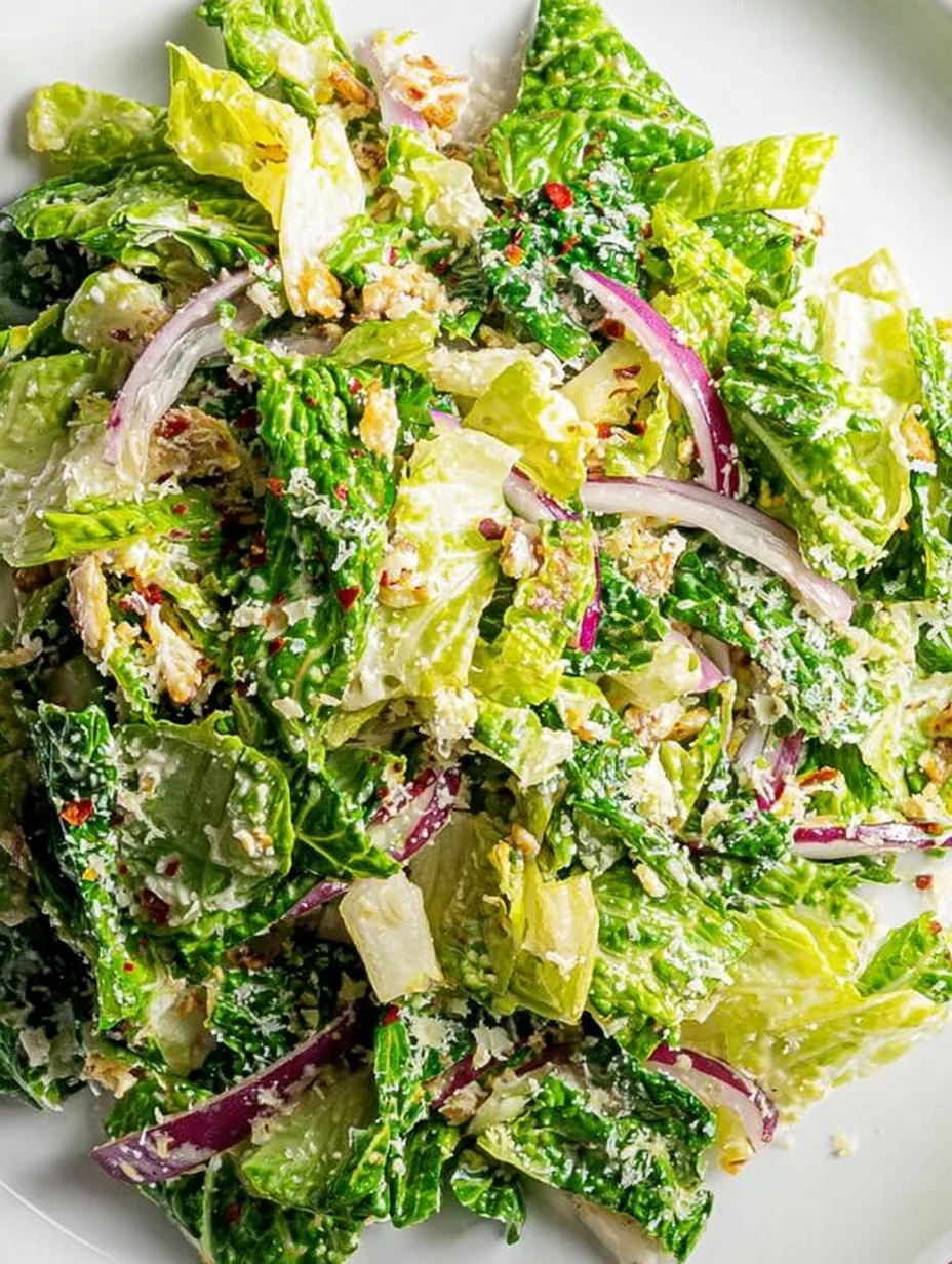 Lemon Parmesan Lettuce Salad