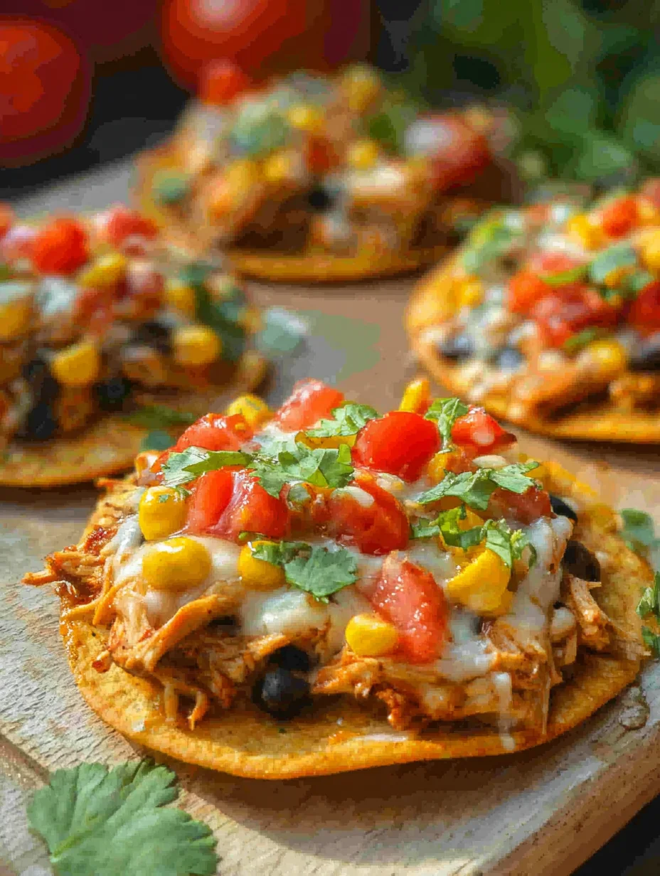 Mexican Rotisserie Chicken Tostadas