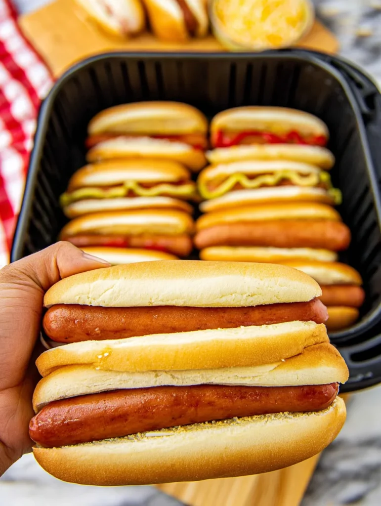 Air Fryer Hot Dogs