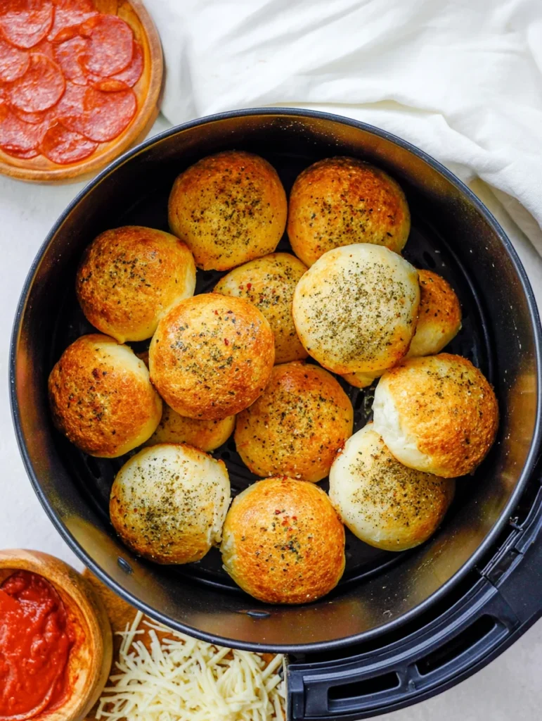 Air Fryer Pizza Bombs