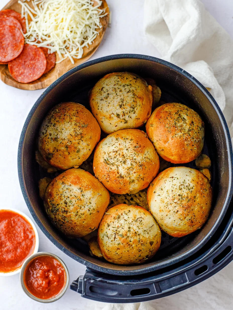 Air Fryer Pizza Bombs