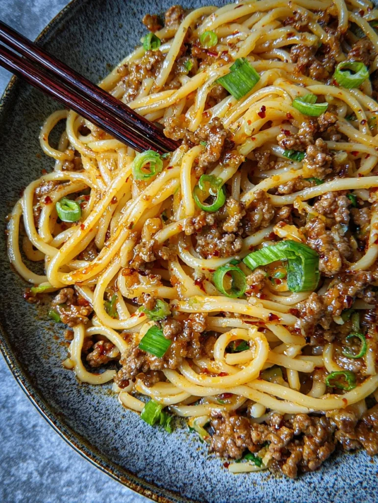 Asian Ground Beef Noodles