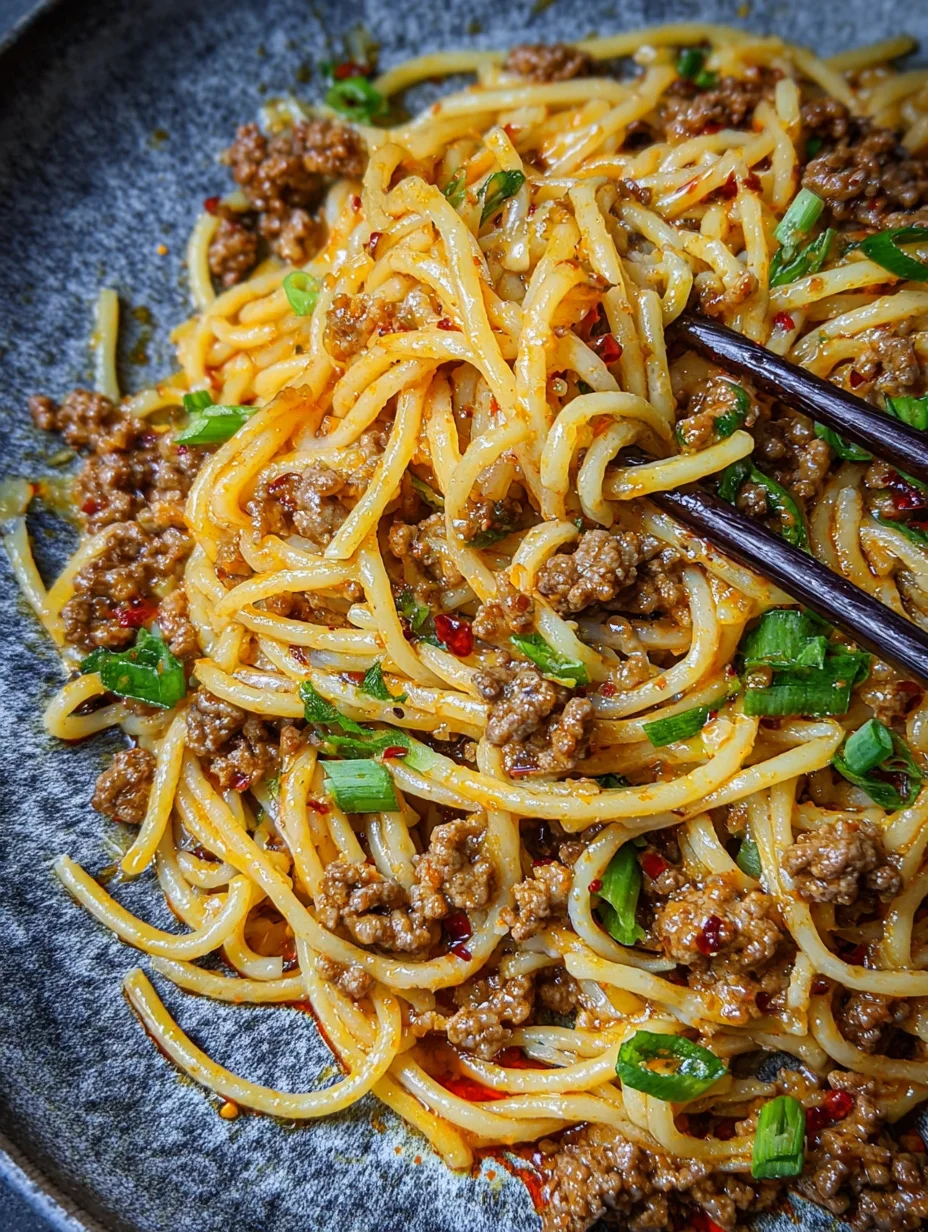 Asian Ground Beef Noodles