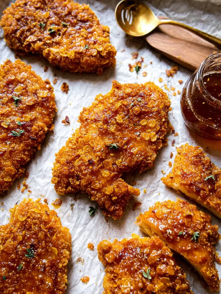 Baked Crunchy Hot Honey Chicken