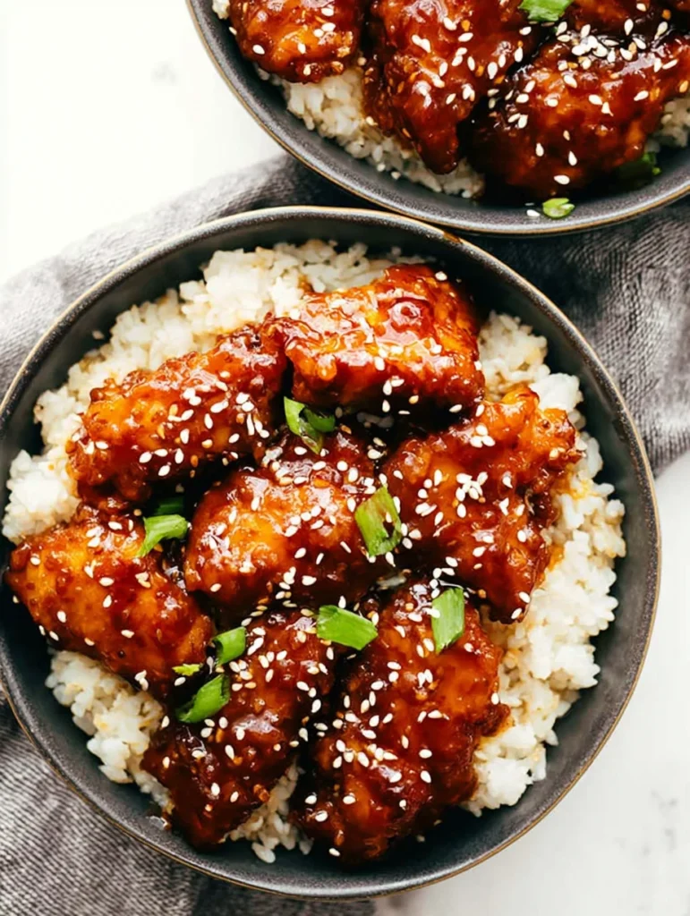 Baked Honey Sesame Chicken