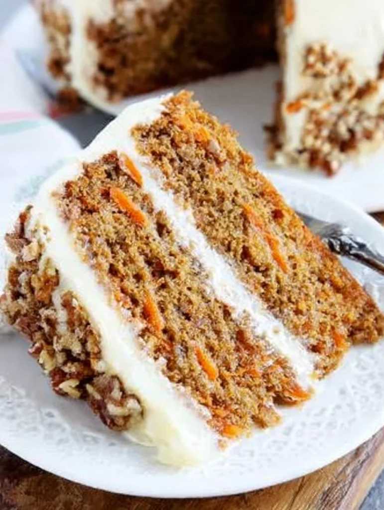 The BEST Carrot Cake with Cream Cheese Frosting