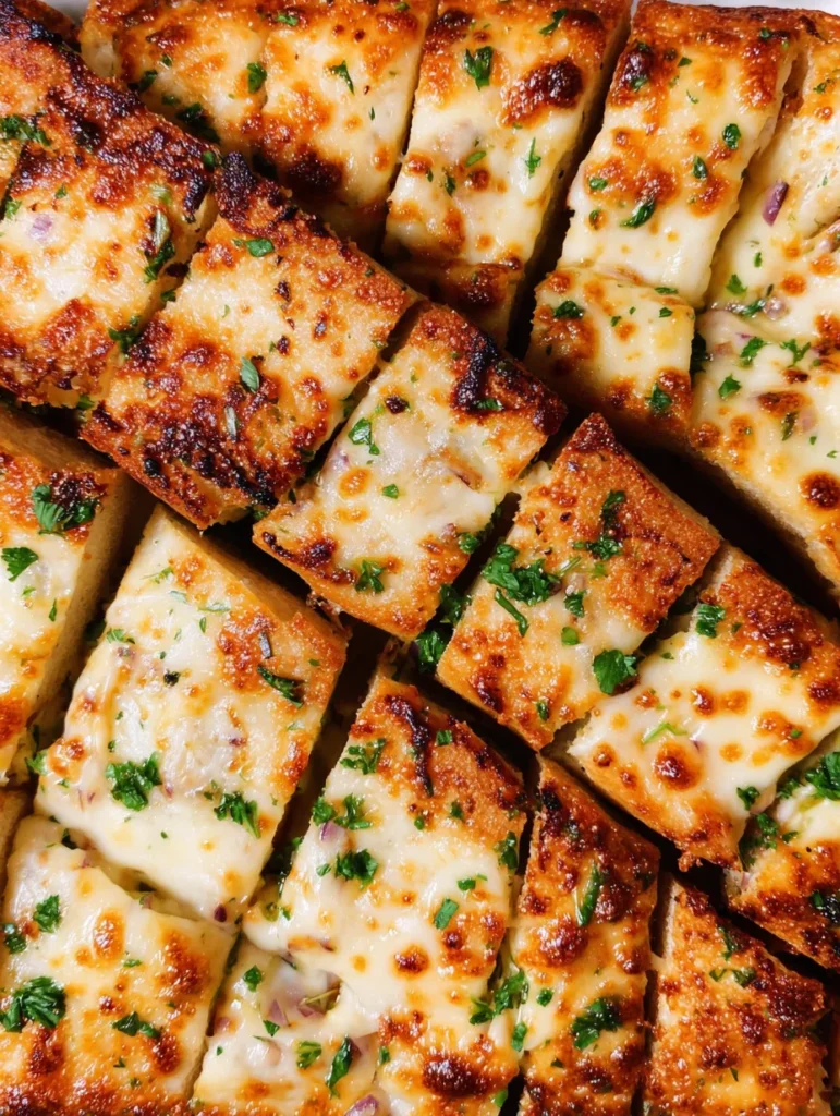 BEST CHEESY GARLIC BREAD RECIPE