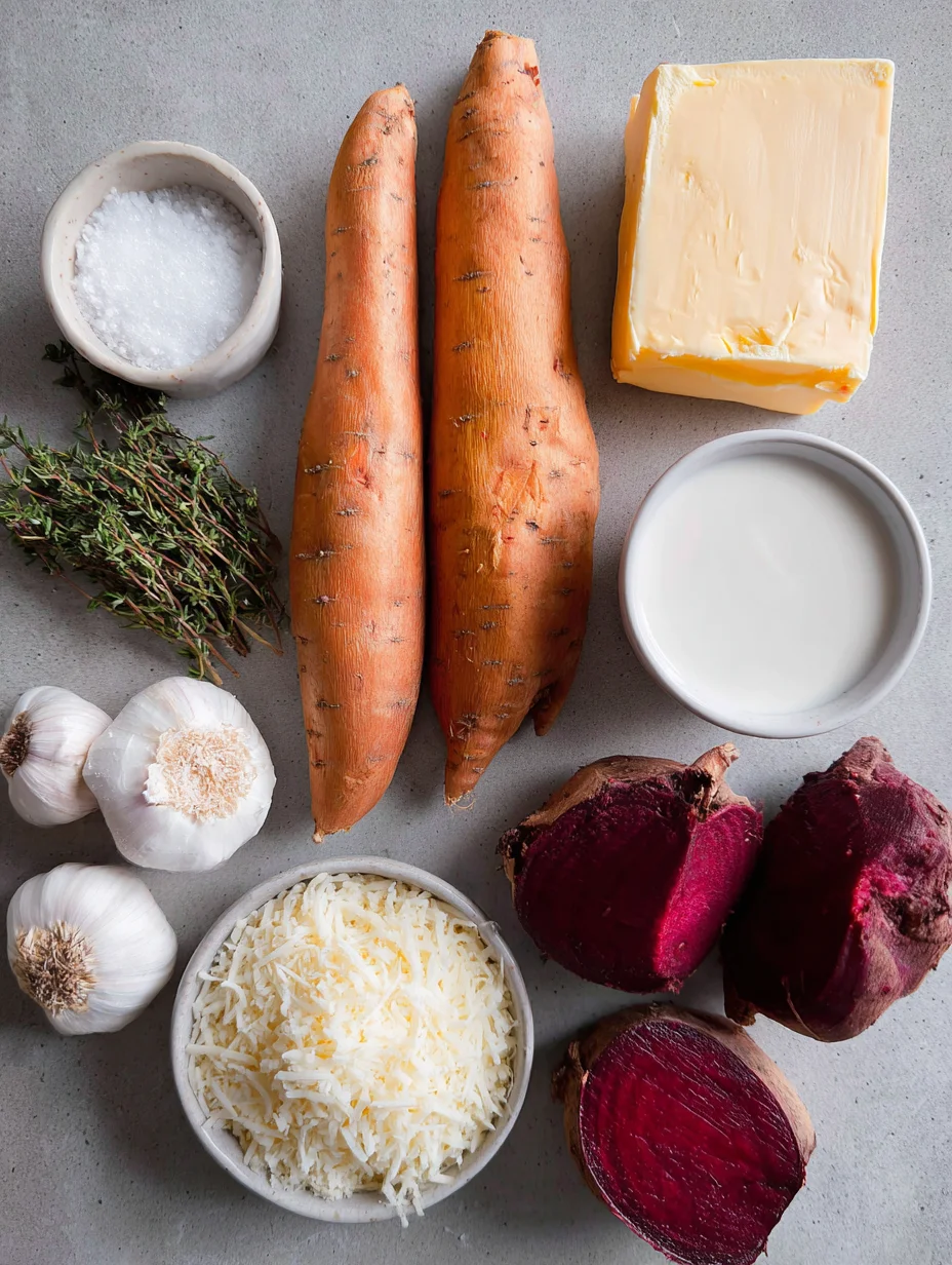 Cheesy Root Vegetable Gratin