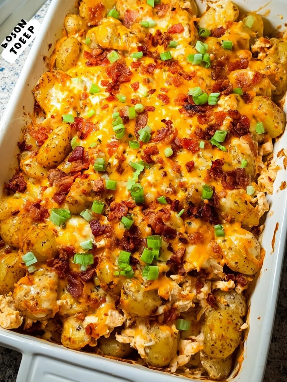 Chicken Bacon Ranch Casserole with Potatoes
