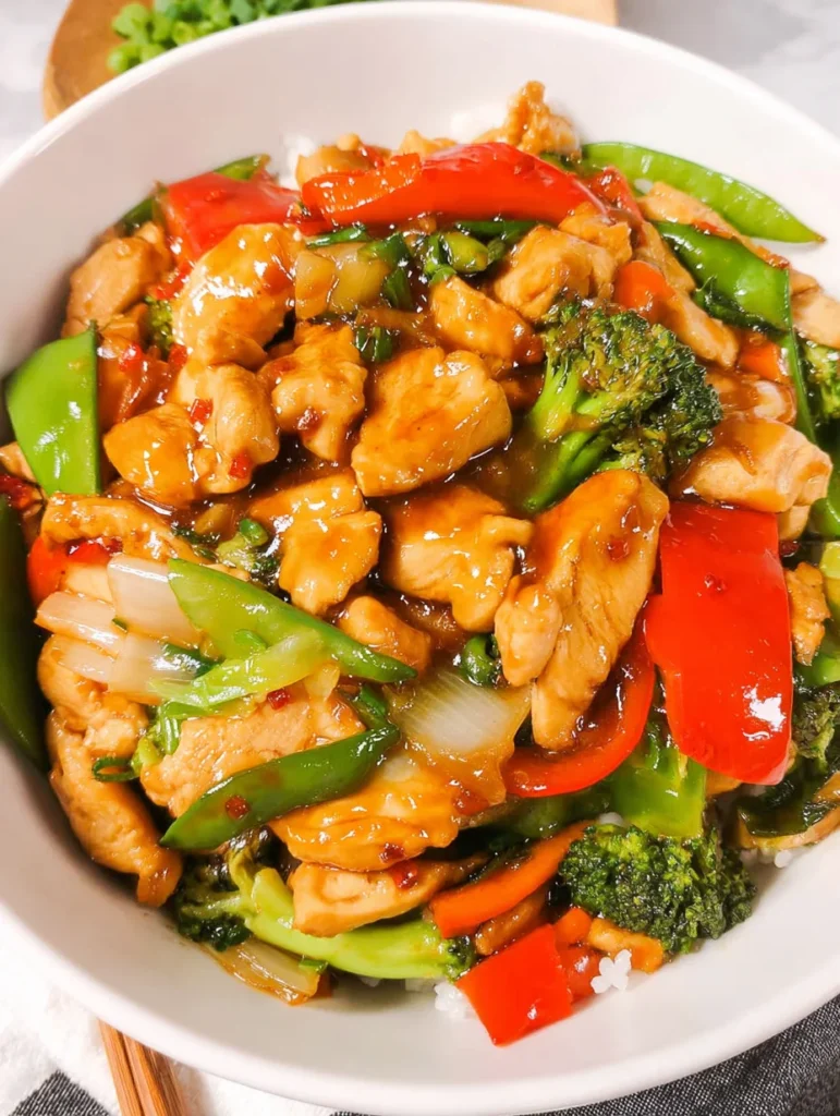 Chicken with Mixed Vegetable Stir Fry