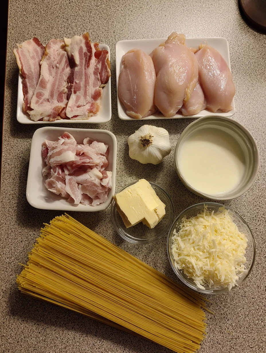 Cream Cheese Bacon Chicken Pasta