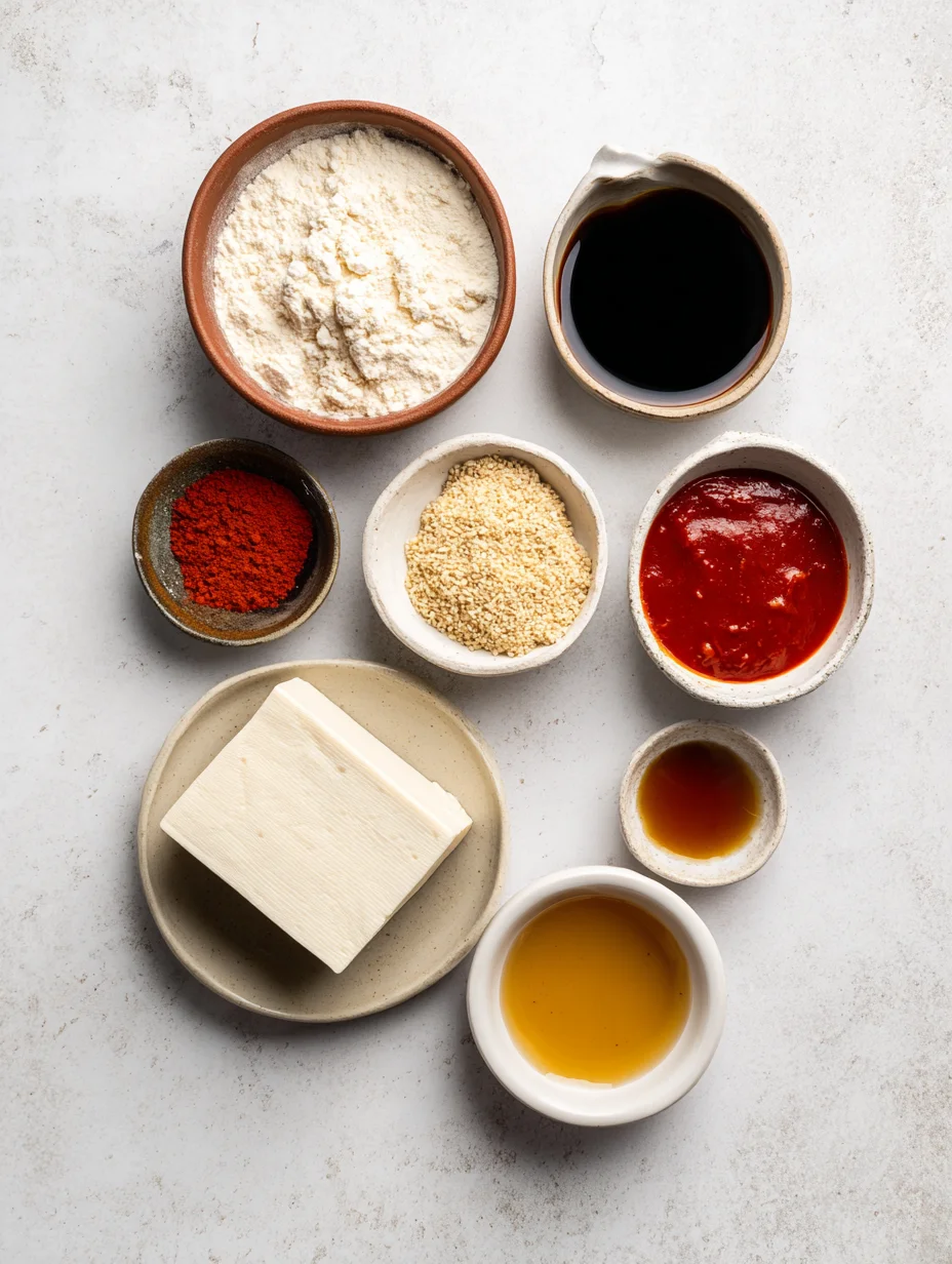 Crispy Gochujang Korean Tofu