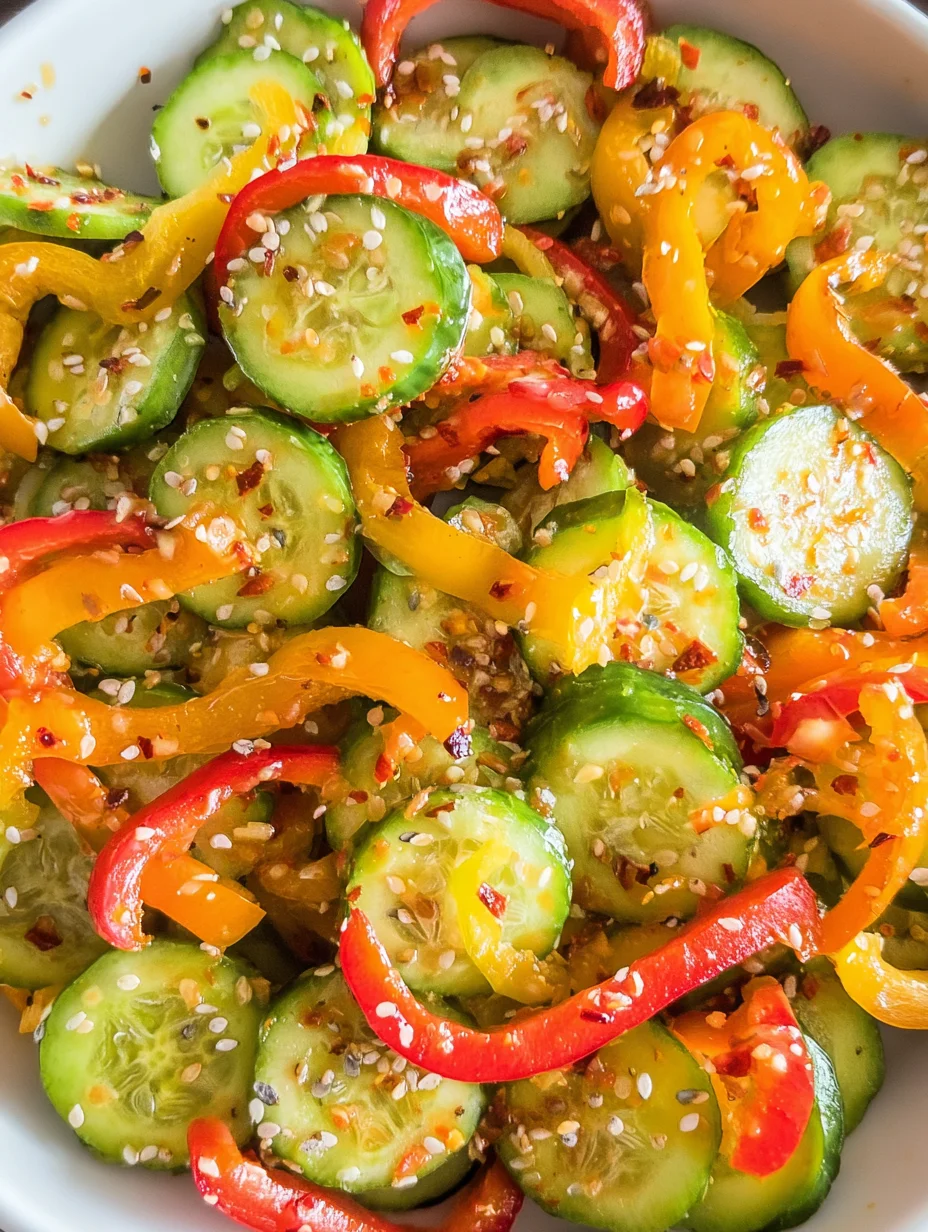 Cucumber & Pepper Salad
