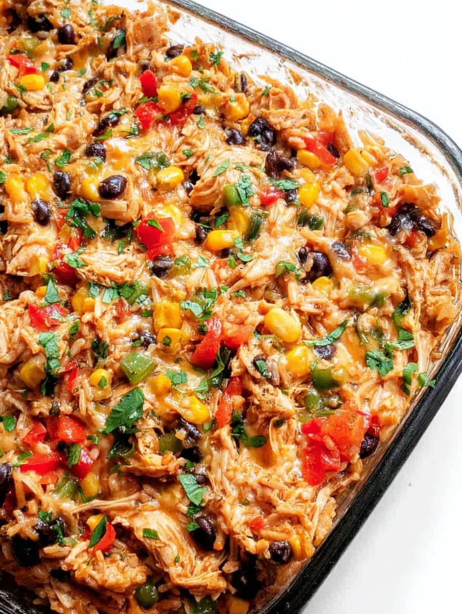 Easy Chicken Burrito Casserole