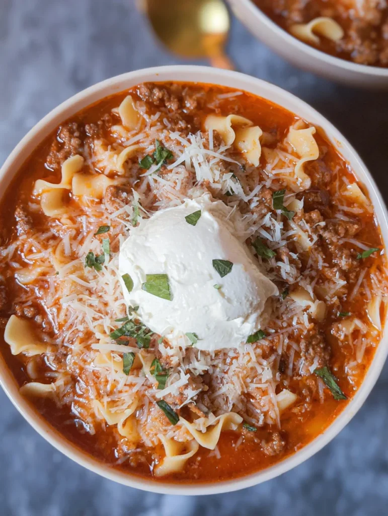 Easy Lasagna Soup Recipe