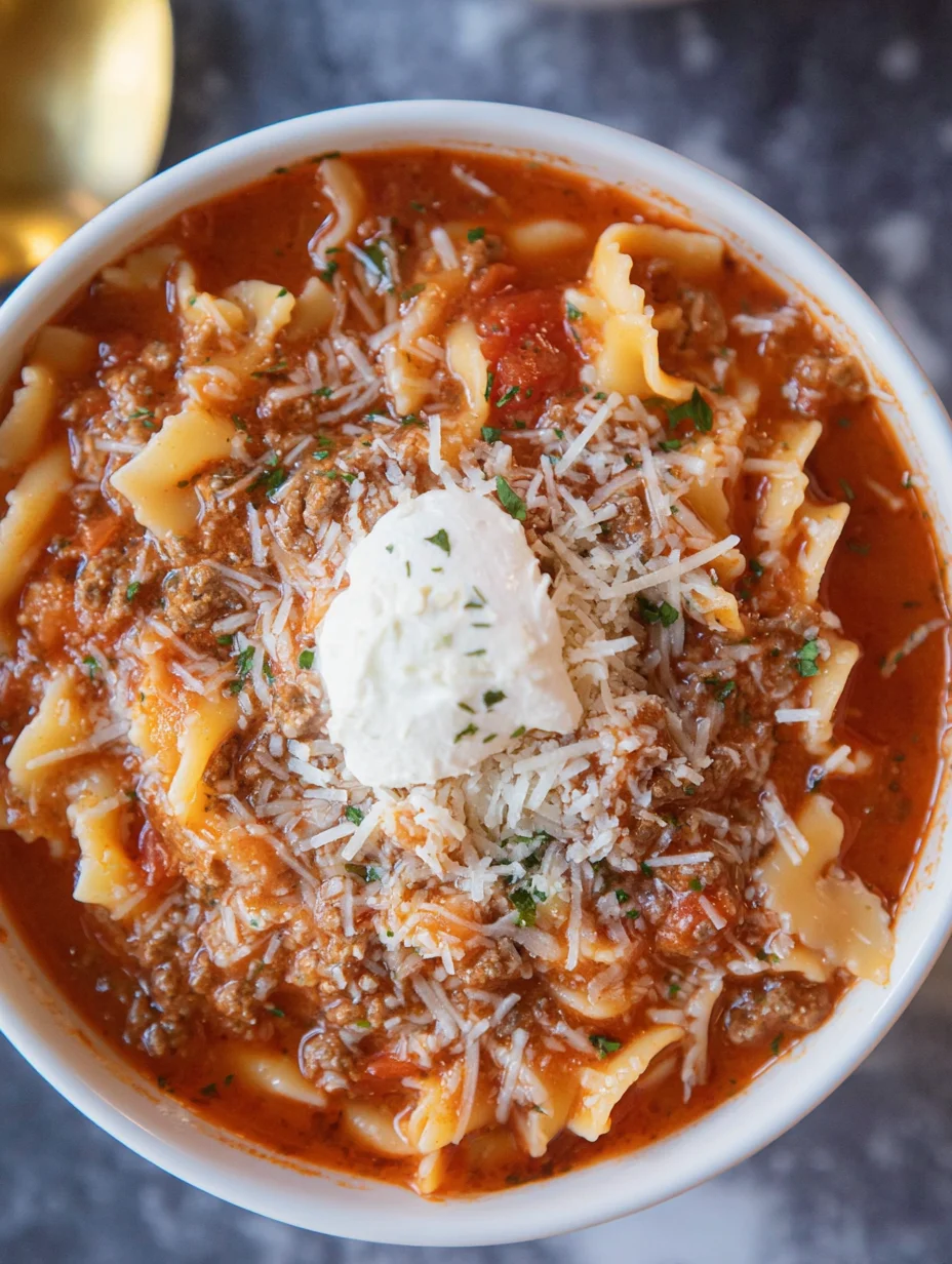 Easy Lasagna Soup