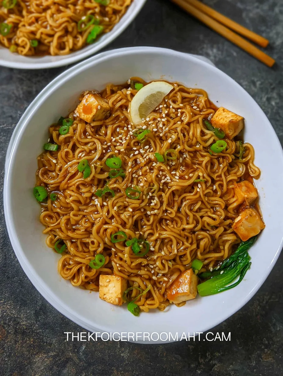 Easy Saucy Ramen Noodles