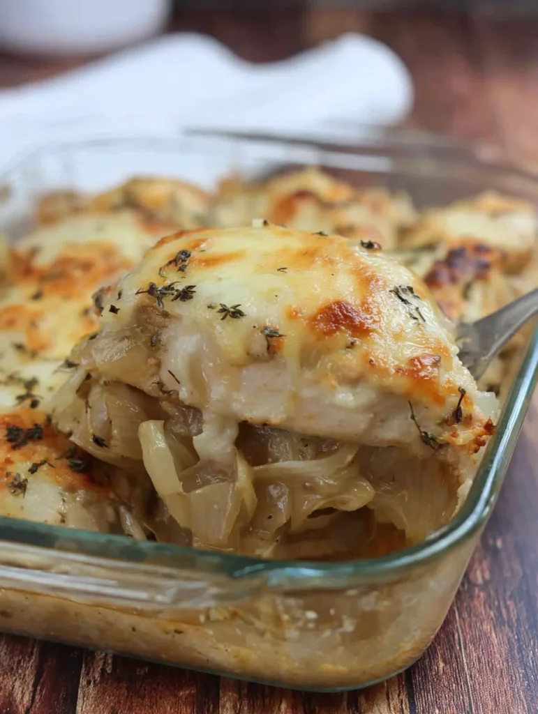 French Onion Chicken Bake