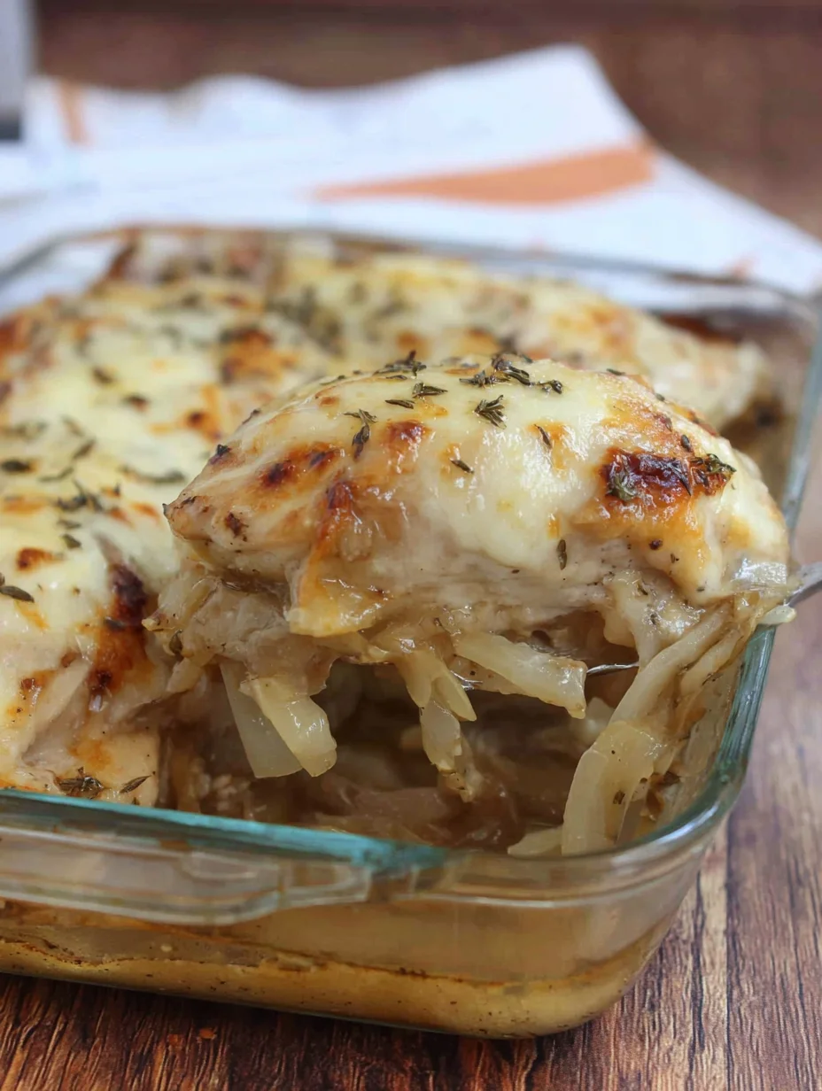 French Onion Chicken Bake