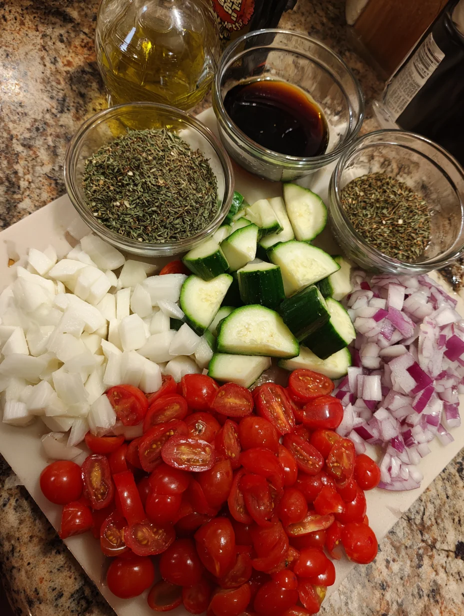 Fresh Cucumber Caprese Salad