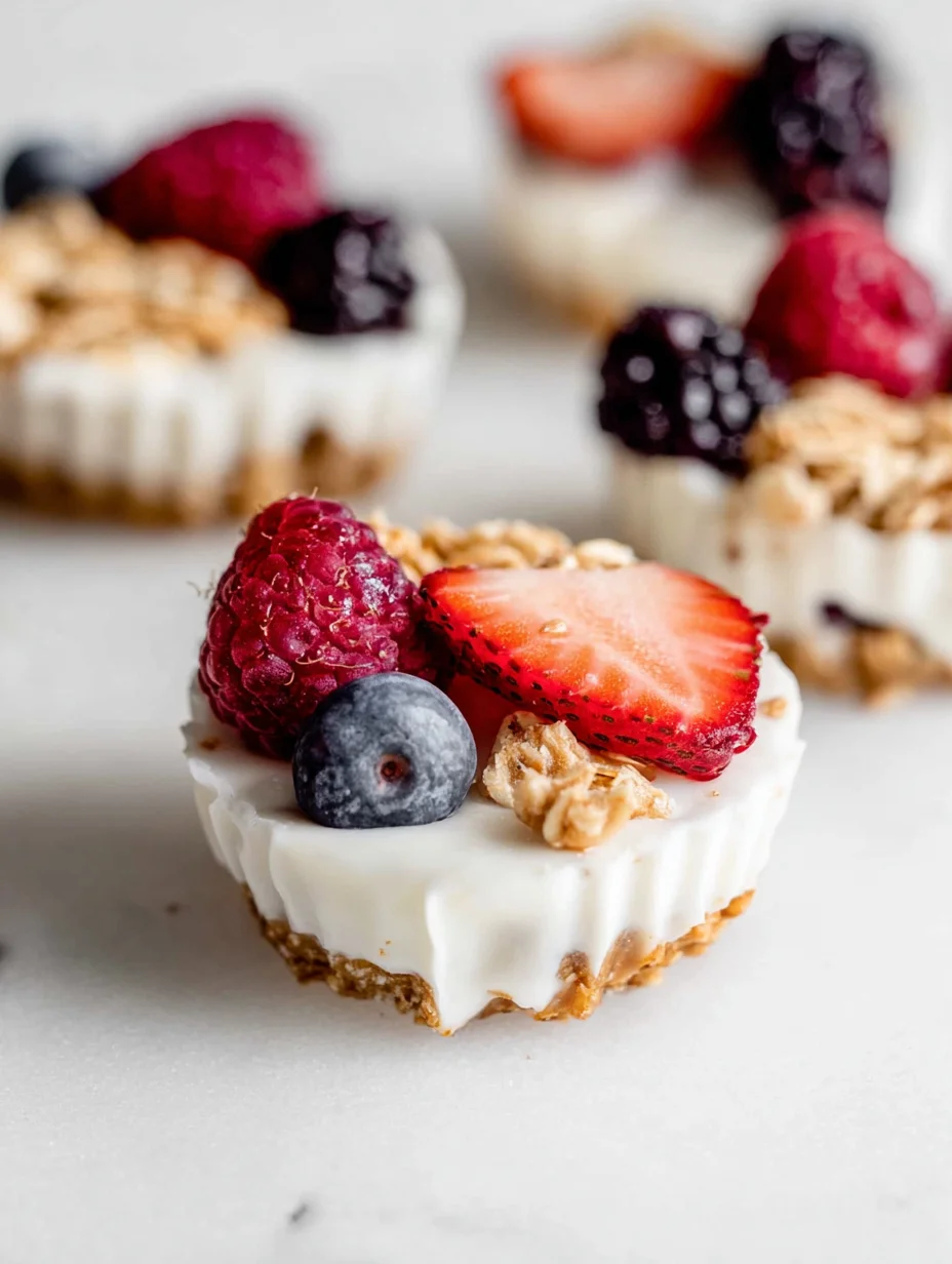 Frozen Yogurt Granola Cups