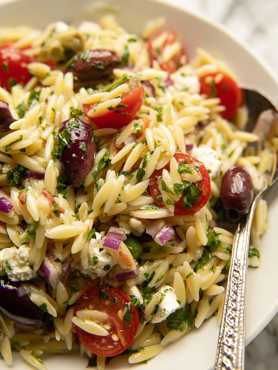 Greek Orzo Pasta Salad