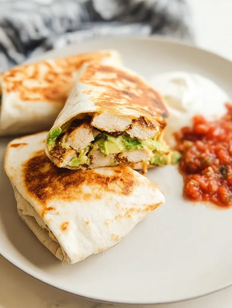 Grilled Avocado Chicken Wraps