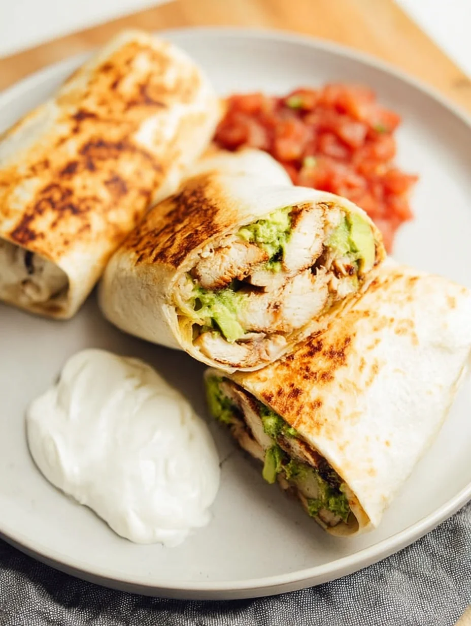 Grilled Avocado Chicken Wraps