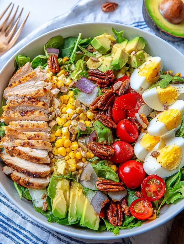 Grilled Chicken Salad + Homemade Sweet Onion Dressing