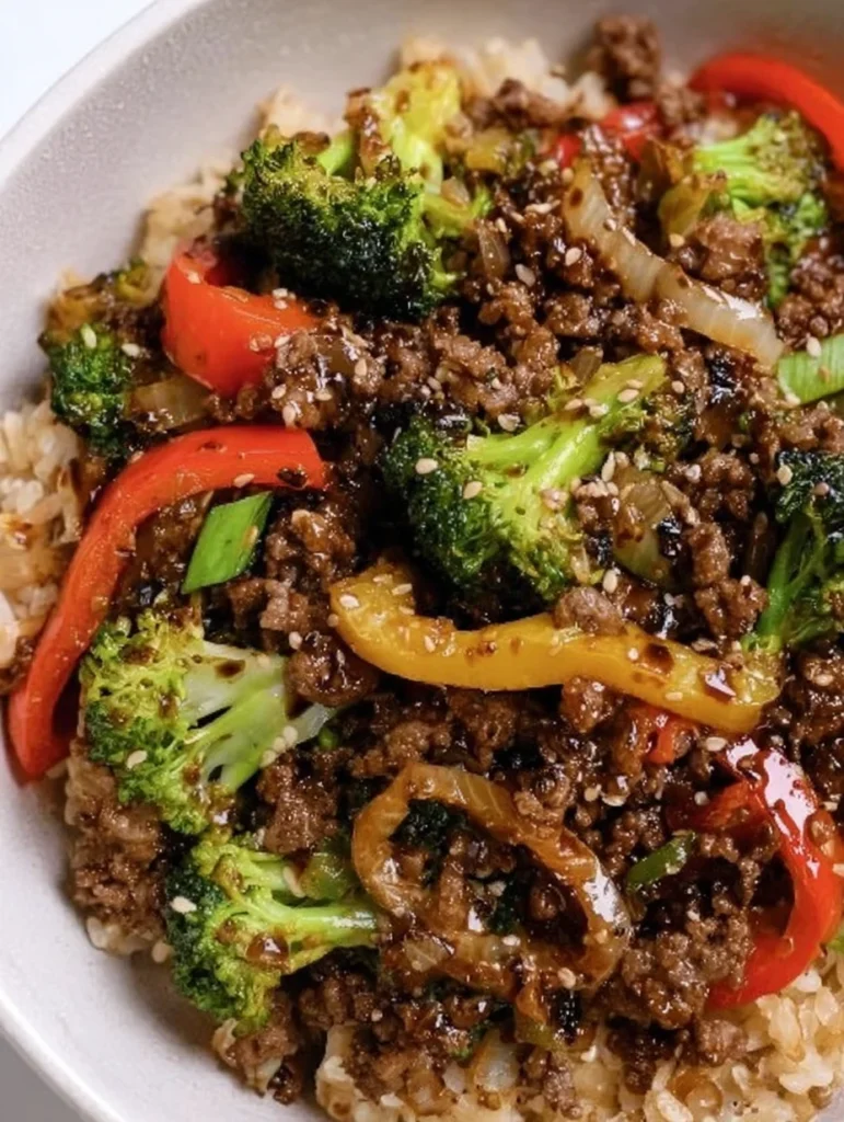 Ground Beef and Broccoli