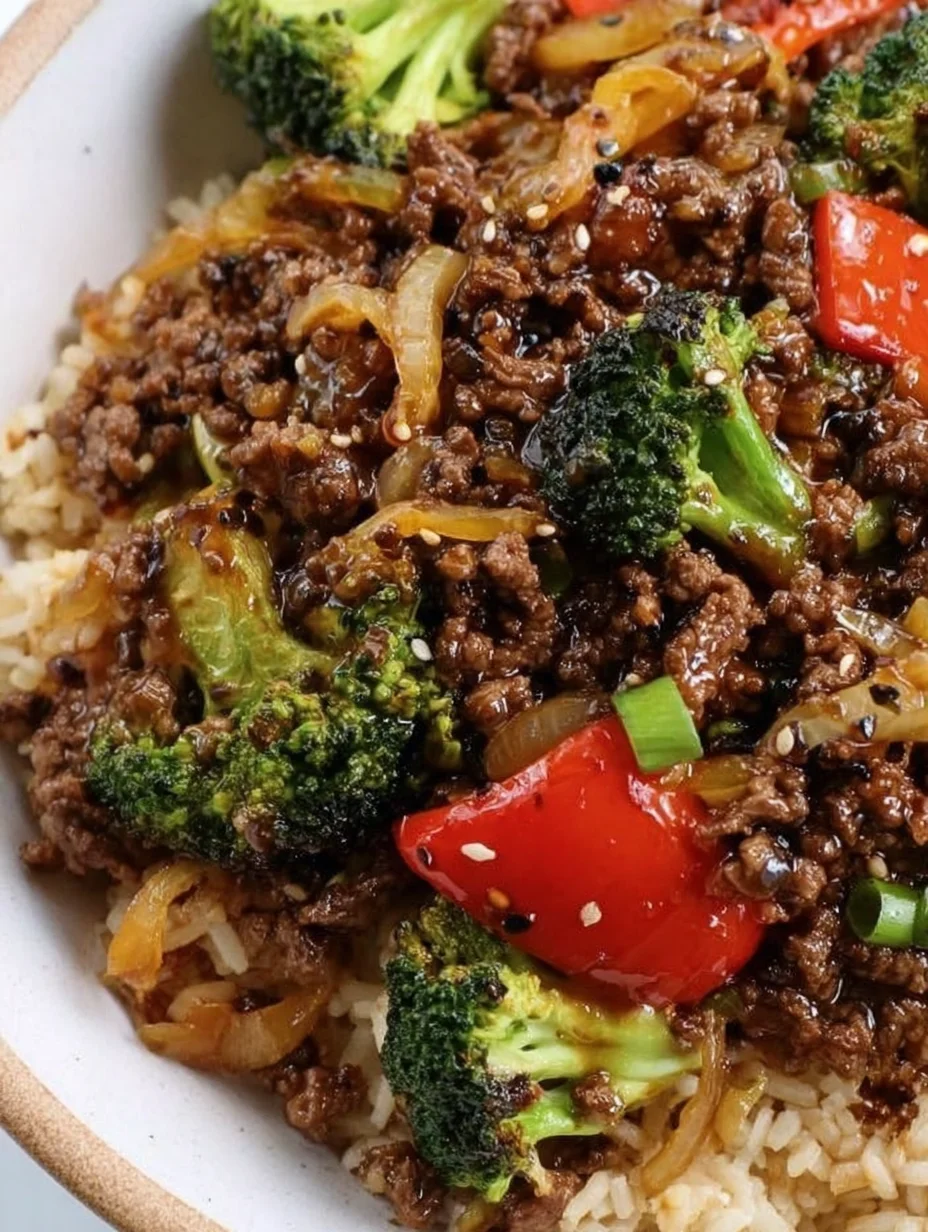 Ground Beef and Broccoli