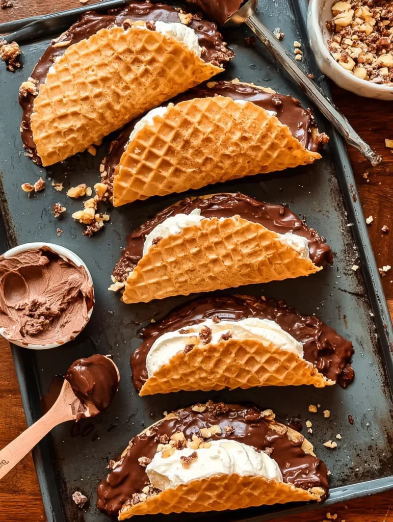Homemade Choco Tacos
