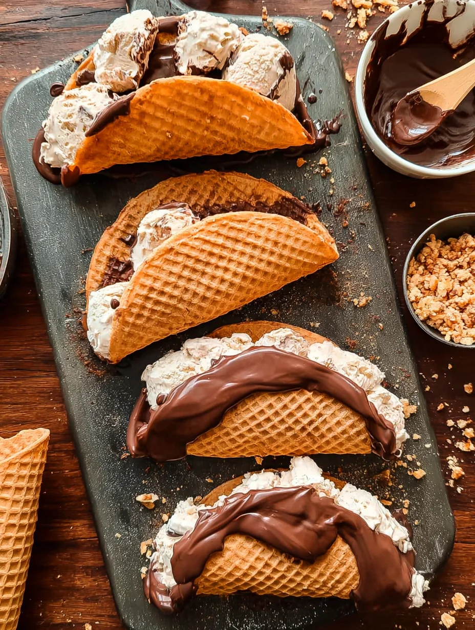 Homemade Choco Tacos
