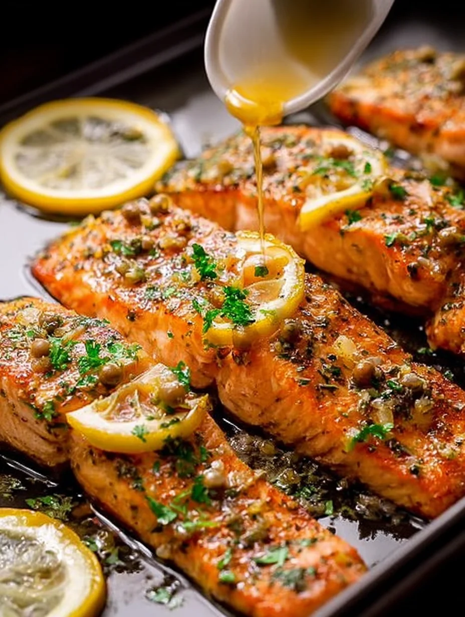 Honey Garlic Butter Baked Salmon