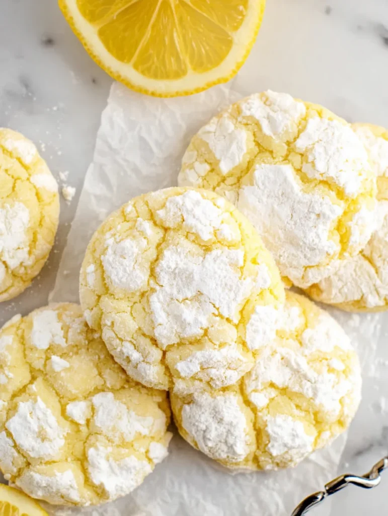 Lemon Crinkle Cookies