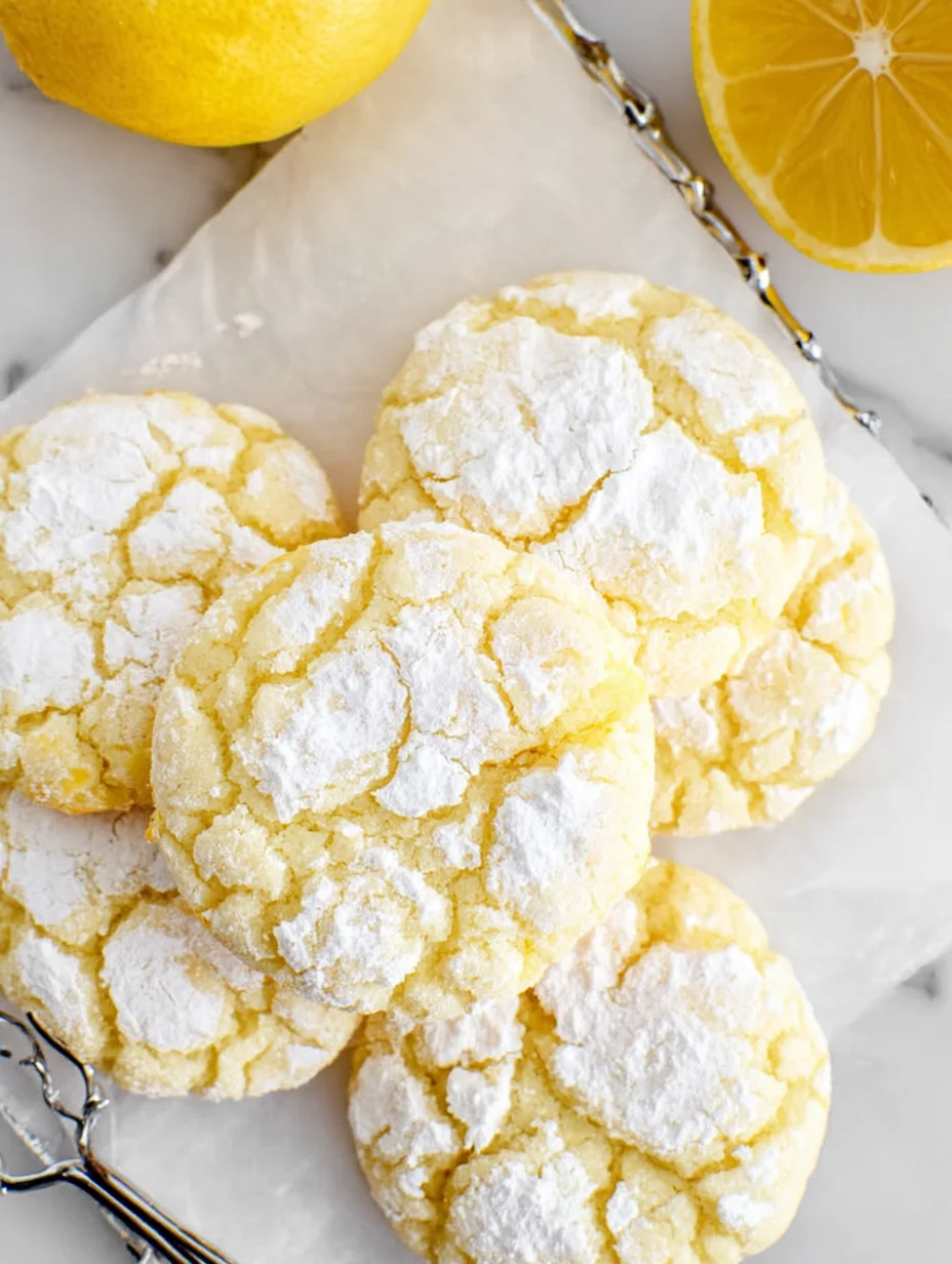 Lemon Crinkle Cookies