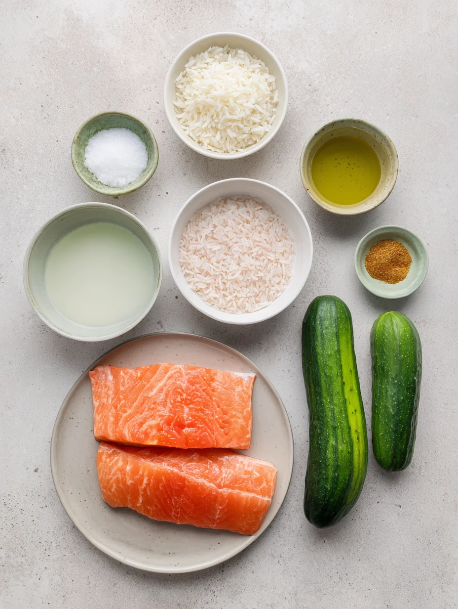 Spicy Salmon Bowls with Coconut Rice