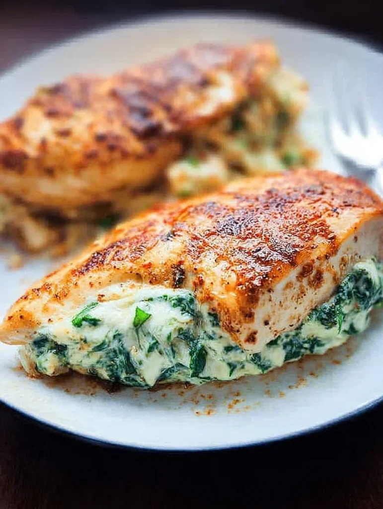 Spinach Stuffed Chicken Breasts