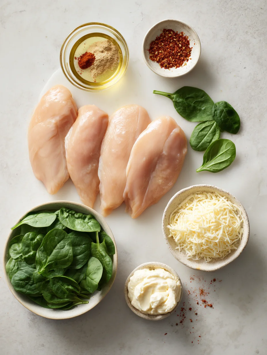 Spinach Stuffed Chicken Breasts