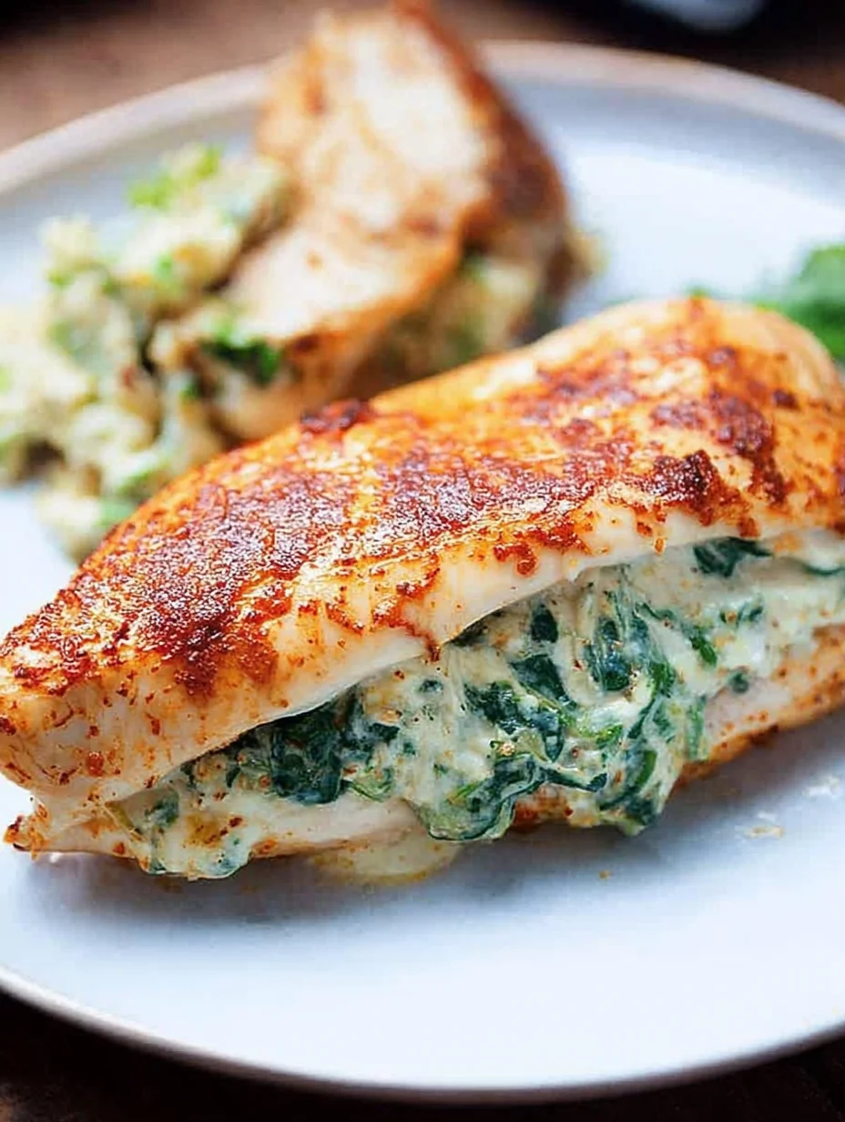 Spinach Stuffed Chicken Breasts
