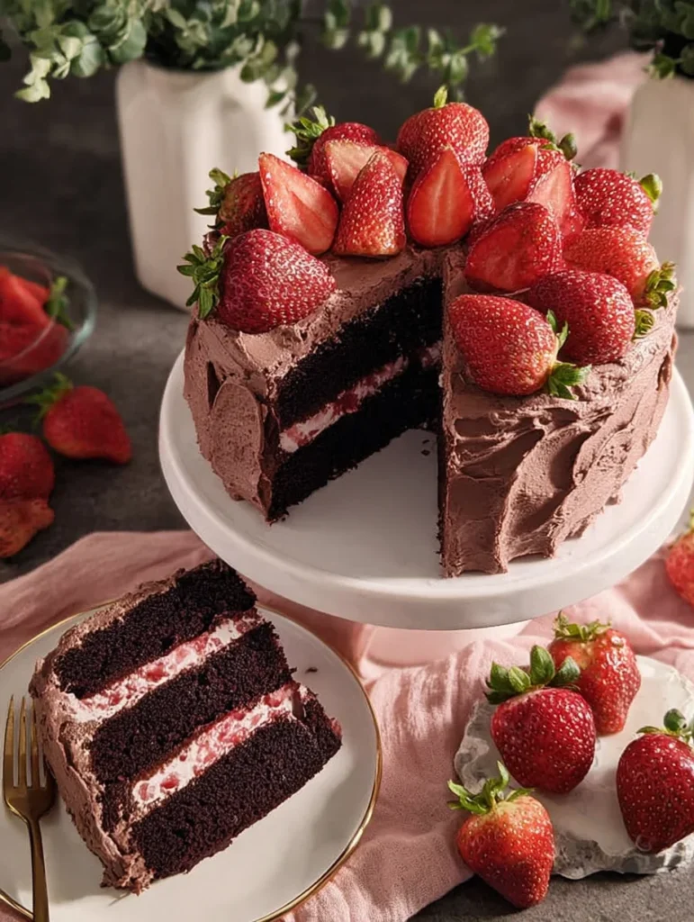 Strawberry Chocolate Cake
