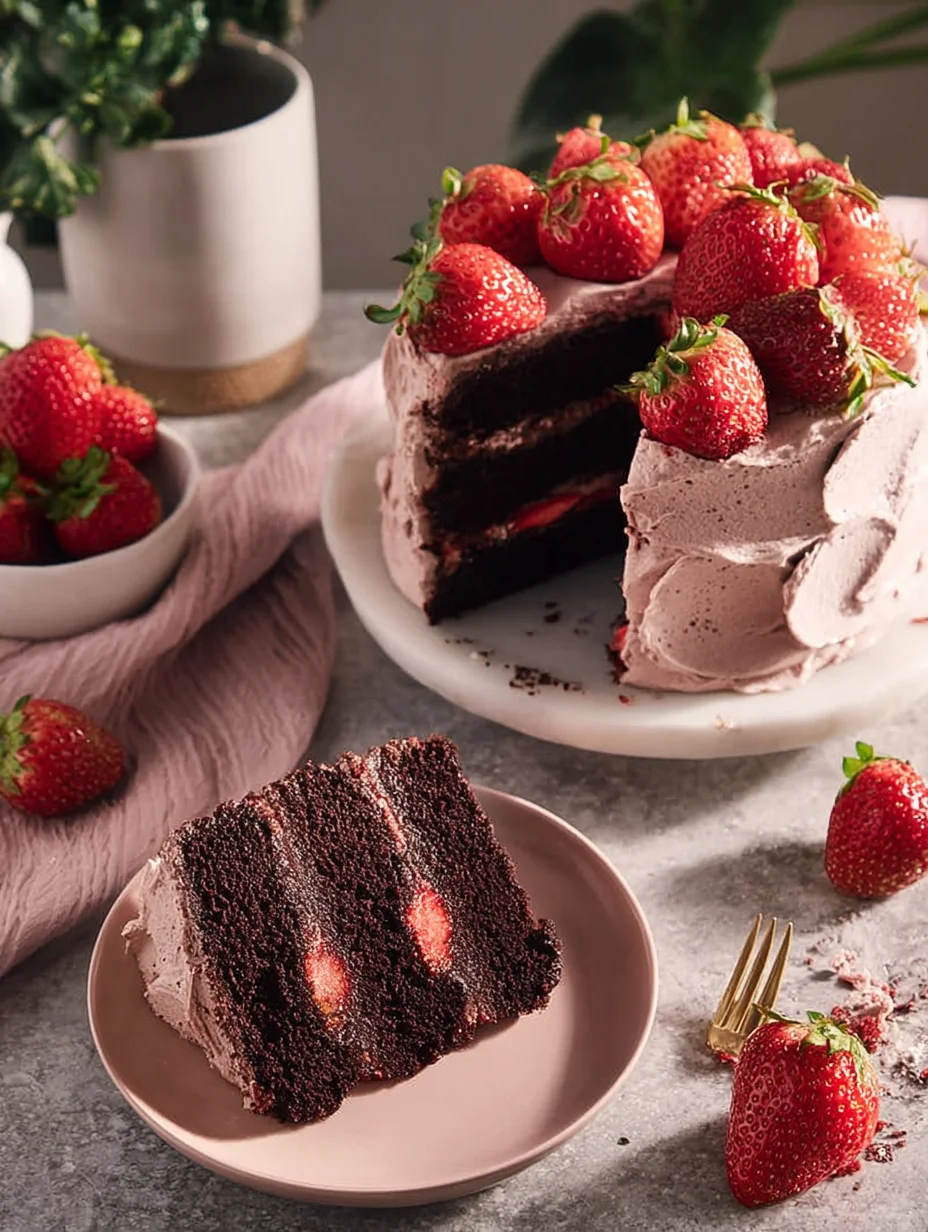 Strawberry Chocolate Cake