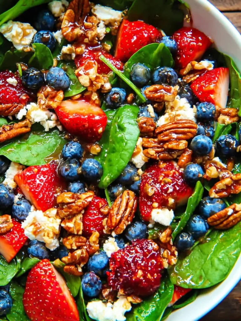 15-Minute Strawberry Spinach Salad