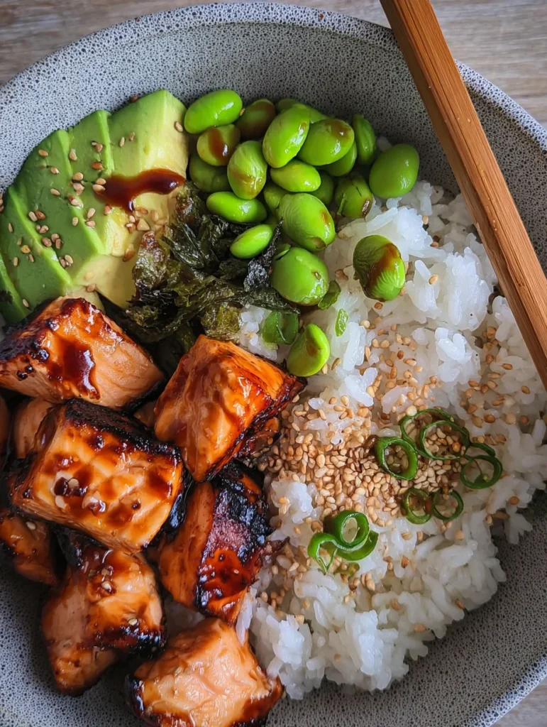 Teriyaki Salmon Sushi Bowl (GF)