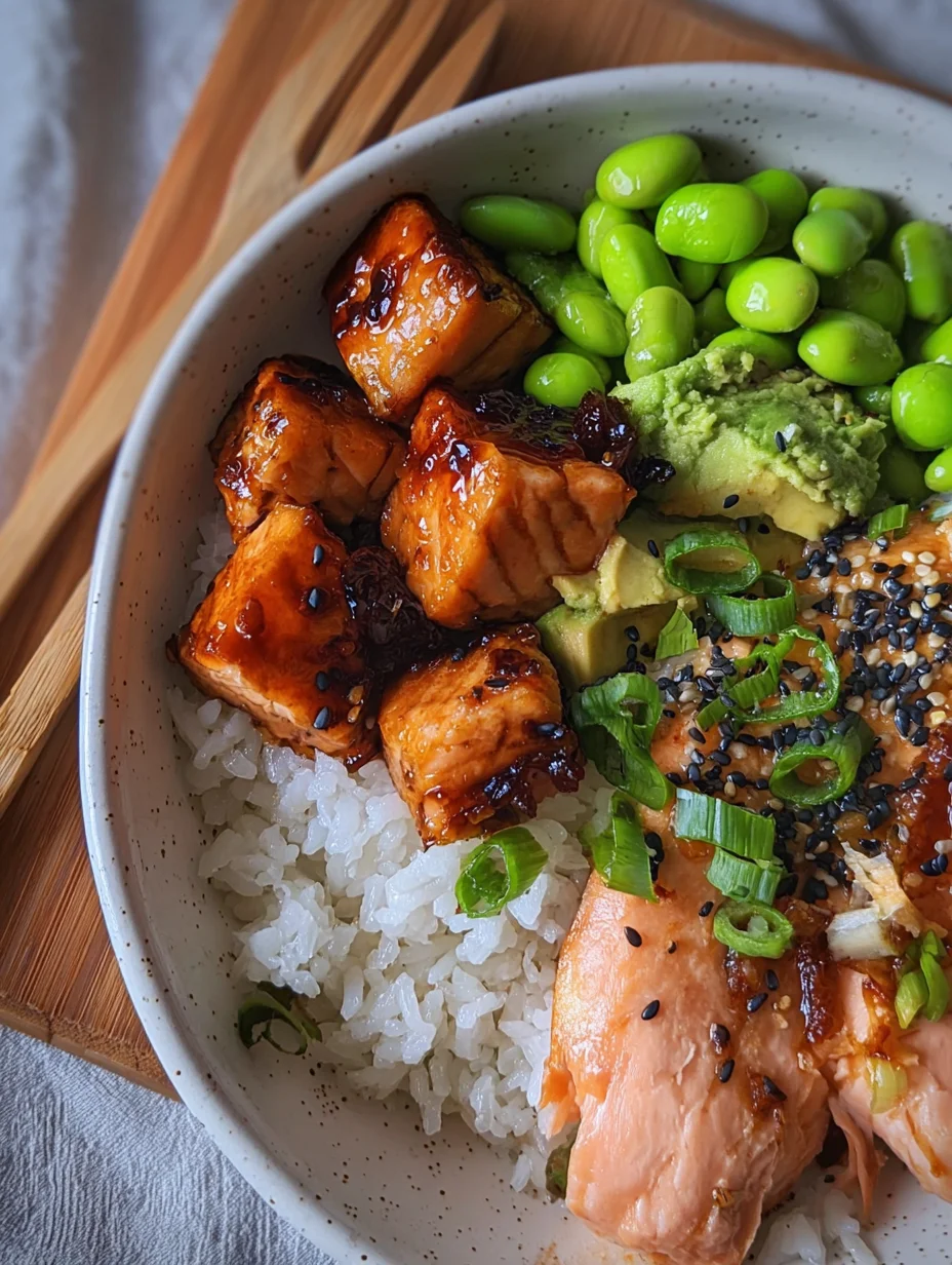 Teriyaki Salmon Sushi Bowl