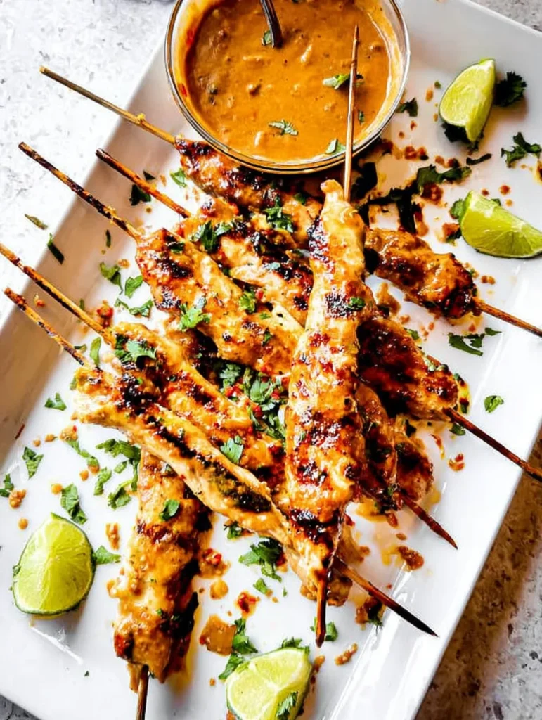 Thai Satay Chicken with Peanut Sauce